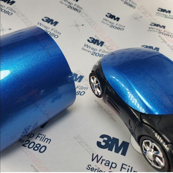 π3M 1080 Gloss Metallic Blue Air-Release Vinyl Wrap Roll & Squeegee (1βx5β)π - Picture 9 of 9